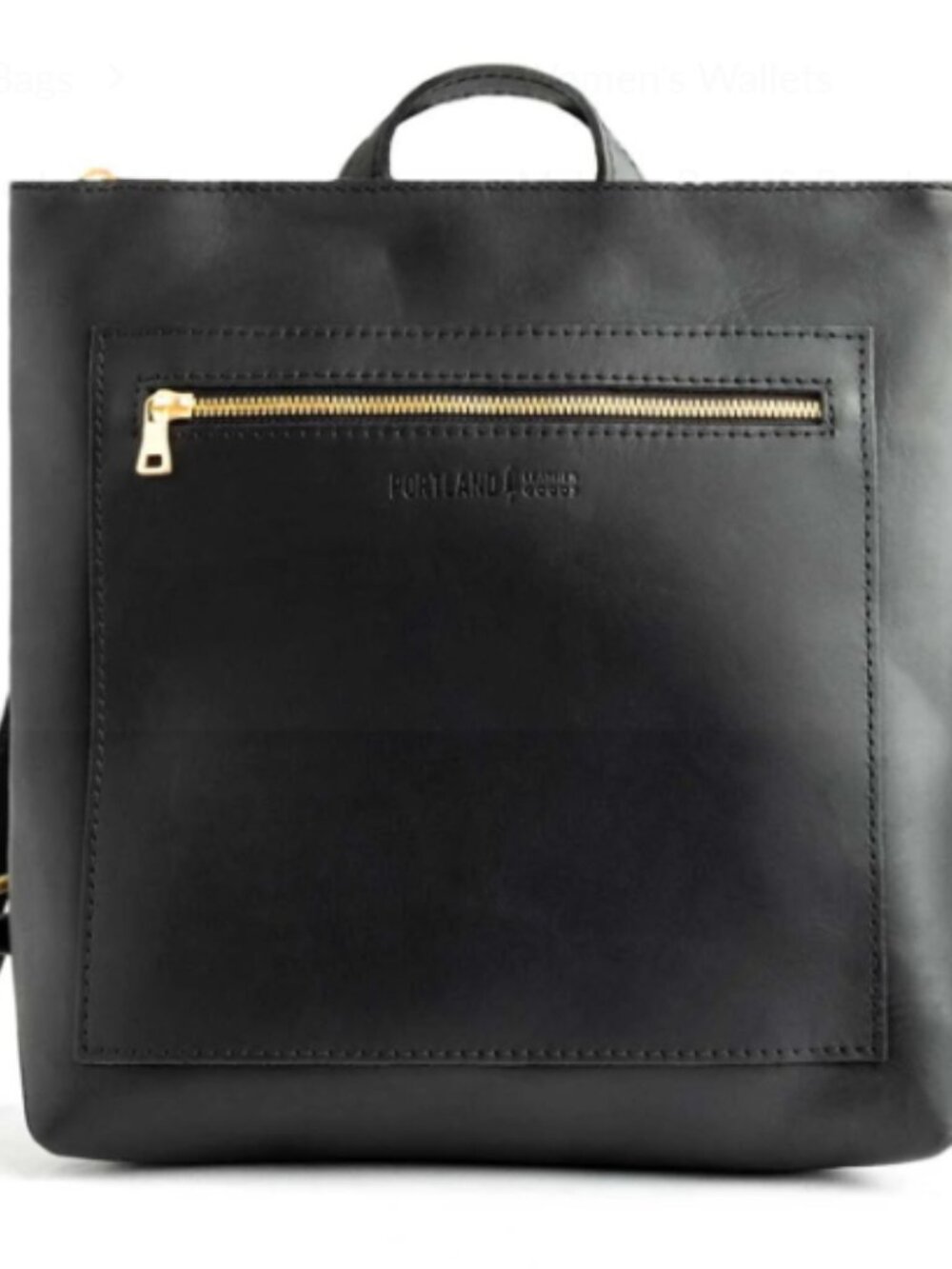Large Tote Backpack in black